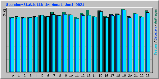 Stunden-Statistik im Monat Juni 2021